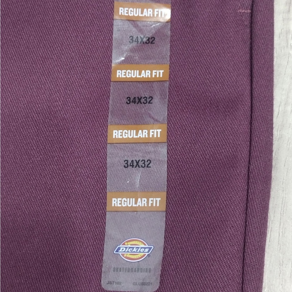 Dickies Men's Burgundy Pants size 34x 32 brand new w tags - Picture 10 of 10